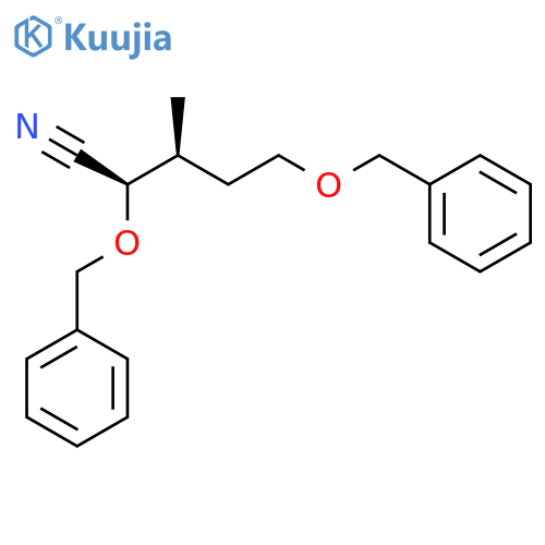 Pentanenitrile, 3-methyl-2,5-bis(phenylmethoxy)-, (R*,S*)- structure