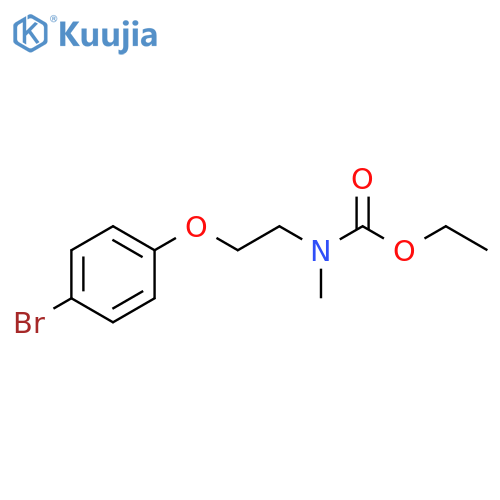 ethyl N-2-(4-bromophenoxy)ethyl-N-methylcarbamate structure