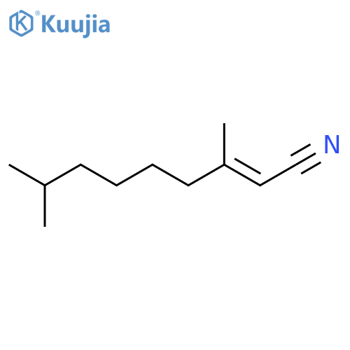 2-Nonenenitrile, 3,8-dimethyl-, (E)- structure