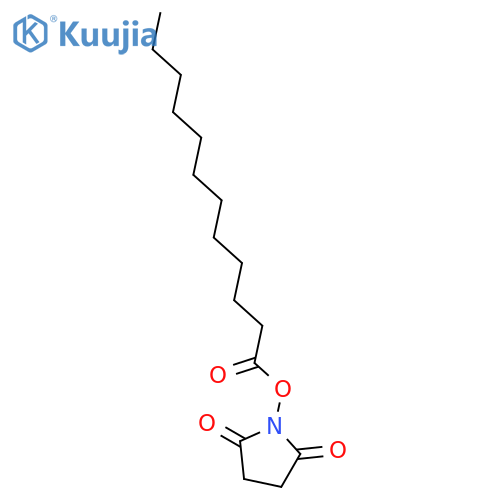 2,5-Dioxopyrrolidin-1-yl dodecanoate structure