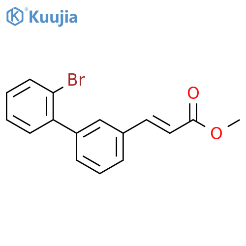 2-Propenoic acid, 3-(2'-bromo[1,1'-biphenyl]-3-yl)-, methyl ester, (2E)- structure