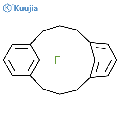 Tricyclo[11.3.1.15,9]octadeca-1(17),5,7,9(18),13,15-hexaene, 17-fluoro- structure