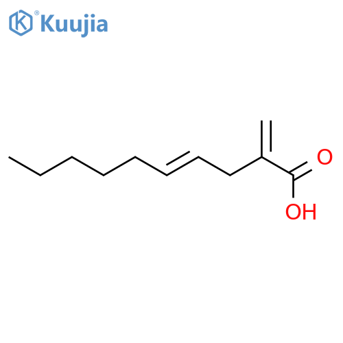 4-Decenoic acid, 2-methylene-, (E)- structure
