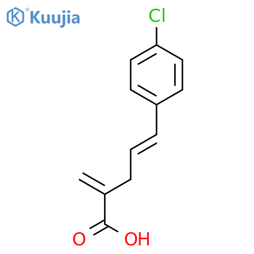 4-Pentenoic acid, 5-(4-chlorophenyl)-2-methylene-, (E)- structure