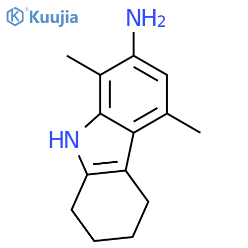 2,3,4,9-tetrahydro-5,8-dimethyl-1H-Carbazol-7-amine structure
