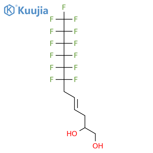 4-Dodecene-1,2-diol, 7,7,8,8,9,9,10,10,11,11,12,12,12-tridecafluoro- structure