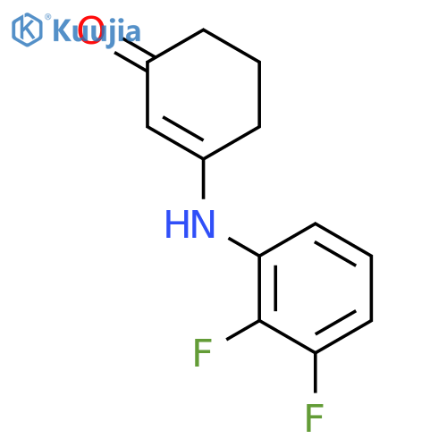 2-Cyclohexen-1-one,3-[(2,3-difluorophenyl)amino]- structure