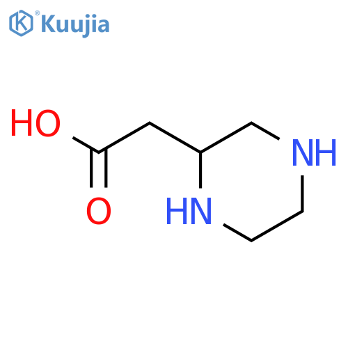 2-(piperazin-2-yl)acetic acid structure