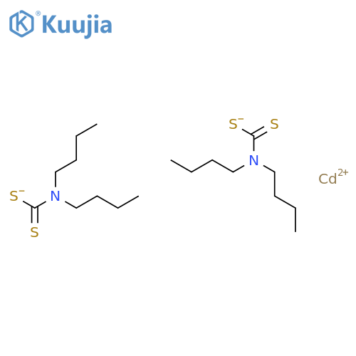 Cadmium,bis(dibutylcarbamodithioato-kS,kS')-, (T-4)- (9CI) structure