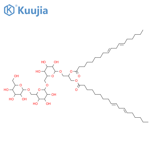 Glycerol 1,2-dialkanoates; Glycerol 1,2-di-(9Z,12Z-octadecadienoate), 3-O-[β-D-Galactopyranosyl-(1→6)-β-D-galactopyranosyl-(1→6)-β-D-galactopyranoside] structure
