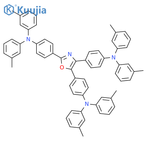 Benzenamine, 4,4',4''-(2,4,5-oxazoletriyl)tris[N,N-bis(3-methylphenyl)- structure