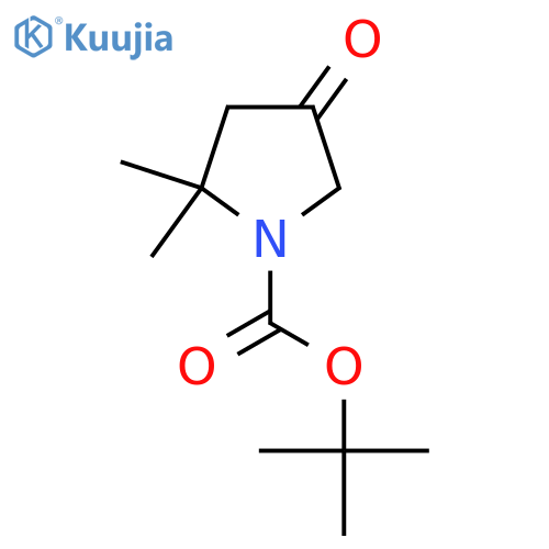 Tert-Butyl 2,2-dimethyl-4-oxopyrrolidine-1-carboxylate structure