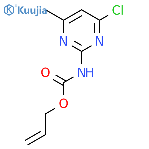Carbamic acid, (4-chloro-6-methyl-2-pyrimidinyl)-, 2-propenyl ester structure