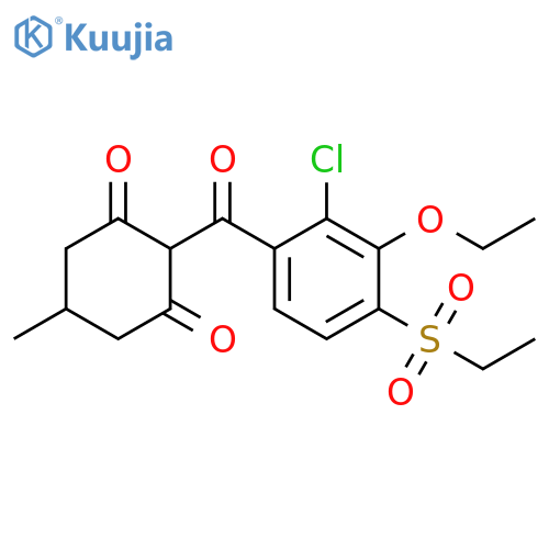 1,3-Cyclohexanedione,2-[2-chloro-3-ethoxy-4-(ethylsulfonyl)benzoyl]-5-methyl- structure