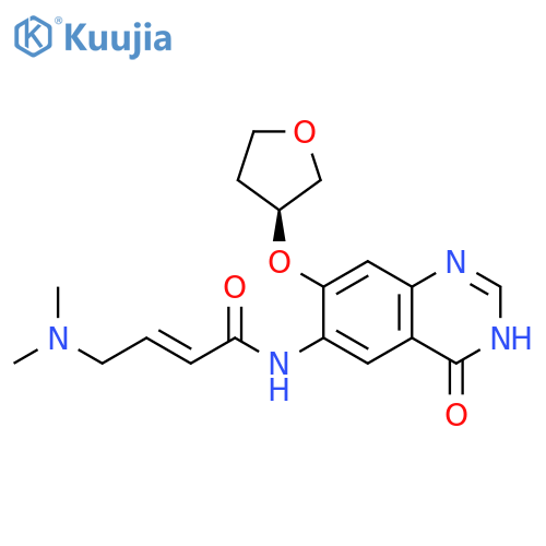 (2E)-N-3,4-Dihydro-4-oxo-7-(3S)-tetrahydro-3-furanyloxy-6-quinazolinyl-4-(dimethylamino)-2-butenamide structure