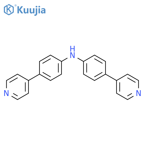 Benzenamine, 4-(4-pyridinyl)-N-[4-(4-pyridinyl)phenyl]- structure