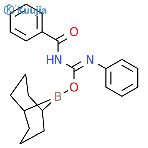 9-Borabicyclo[3.3.1]nonane, 9-[(benzoylamino)(phenylimino)methoxy]- structure