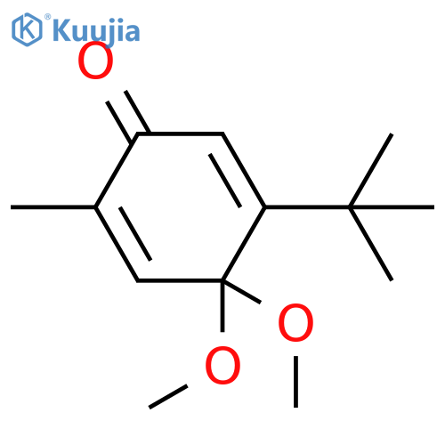 2,5-Cyclohexadien-1-one,5-(1,1-dimethylethyl)-4,4-dimethoxy-2-methyl- structure