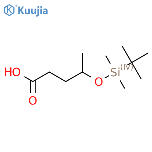 4-[(Tert-butyldimethylsilyl)oxy]pentanoic acid structure