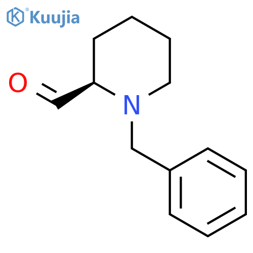 (2R)-1-benzylpiperidine-2-carbaldehyde structure