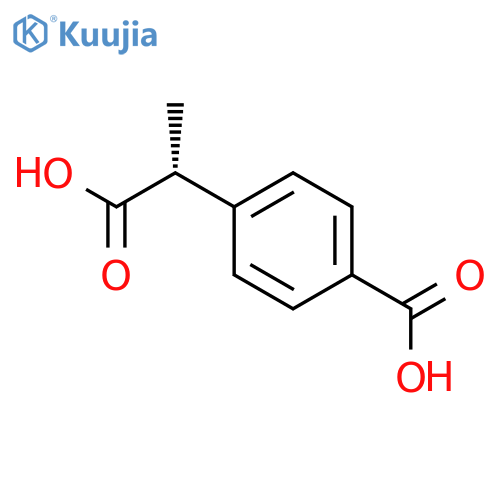 Benzeneacetic acid,4-carboxy-a-methyl-, (R)- (9CI) structure