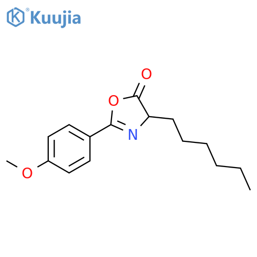 5(4H)-Oxazolone, 4-hexyl-2-(4-methoxyphenyl)- structure