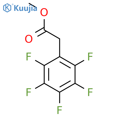 Benzeneacetic acid,2,3,4,5,6-pentafluoro-, methyl ester structure