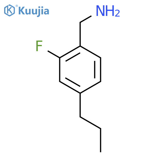 (2-fluoro-4-propylphenyl)methanamine structure