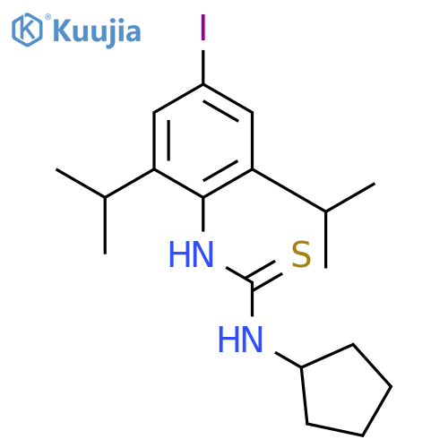 Thiourea, N-cyclopentyl-N'-[4-iodo-2,6-bis(1-methylethyl)phenyl]- structure