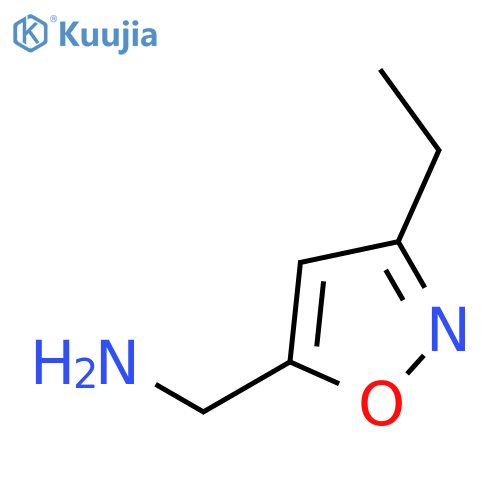(3-ethyl-1,2-oxazol-5-yl)methanamine structure