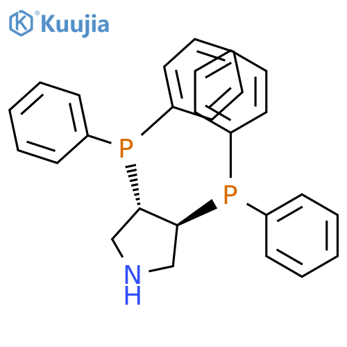 Pyrrolidine,3,4-bis(diphenylphosphino)-, (3S,4S)- structure