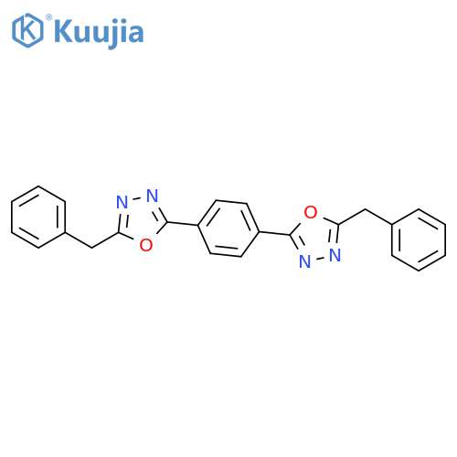 1,3,4-Oxadiazole, 2,2'-(1,4-phenylene)bis[5-(phenylmethyl)- structure