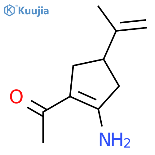 Ethanone,1-[2-amino-4-(1-methylethenyl)-1-cyclopenten-1-yl]- structure