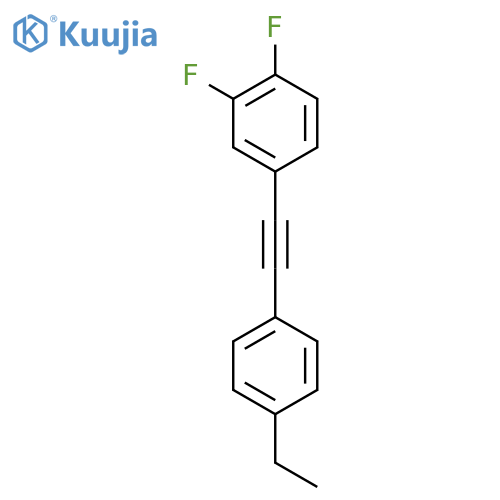 4-((4-Ethylphenyl)ethynyl)-1,2-difluorobenzene structure