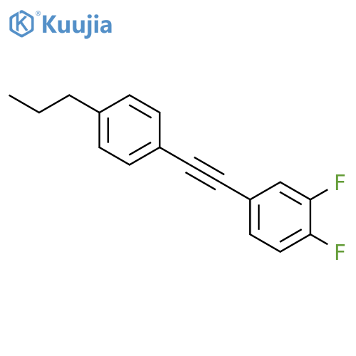 Benzene, 1,2-difluoro-4-[(4-propylphenyl)ethynyl]- structure