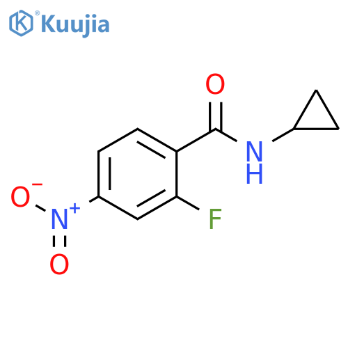 N-Cyclopropyl-2-fluoro-4-nitrobenzamide structure