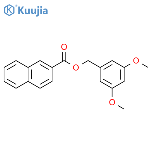 2-NAPHTHALENECARBOXYLIC ACID, (3,5-DIMETHOXYPHENYL)METHYL ESTER structure