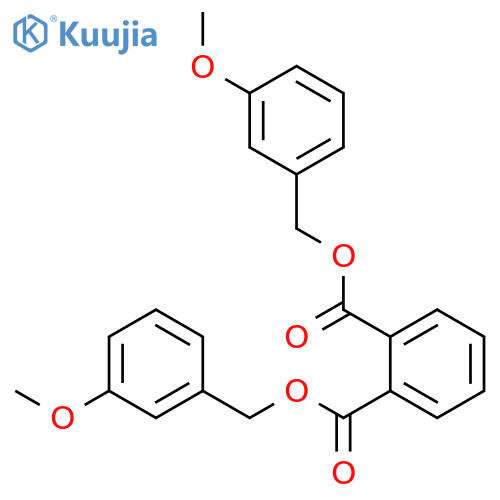 1,2-Benzenedicarboxylic acid, bis[(3-methoxyphenyl)methyl] ester structure