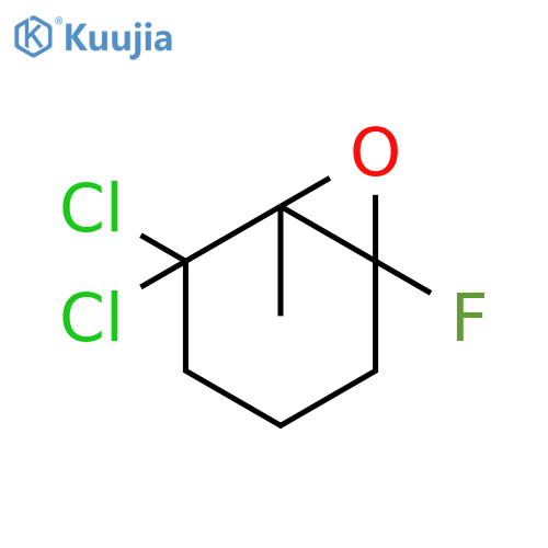7-Oxabicyclo[4.1.0]heptane, 2,2-dichloro-6-fluoro-1-methyl- structure