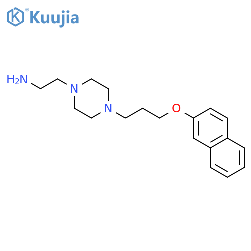 1-Piperazineethanamine, 4-[3-(2-naphthalenyloxy)propyl]- structure