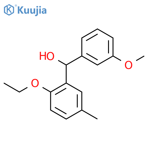 (2-Ethoxy-5-methylphenyl)(3-methoxyphenyl)methanol structure