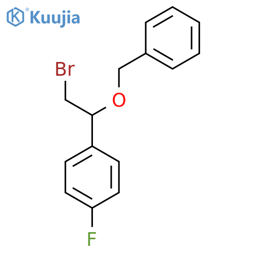 1-1-(benzyloxy)-2-bromoethyl-4-fluorobenzene structure