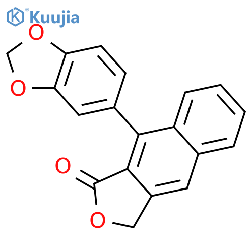 Naphtho[2,3-c]furan-1(3H)-one, 9-(1,3-benzodioxol-5-yl)- structure
