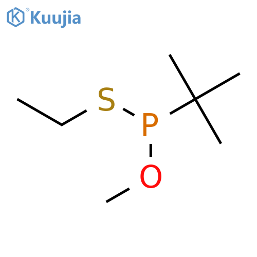 Phosphonothious acid, (1,1-dimethylethyl)-, S-ethyl O-methyl ester structure