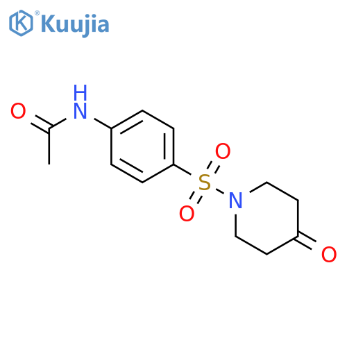 N-{4-(4-oxopiperidin-1-yl)sulfonylphenyl}acetamide structure