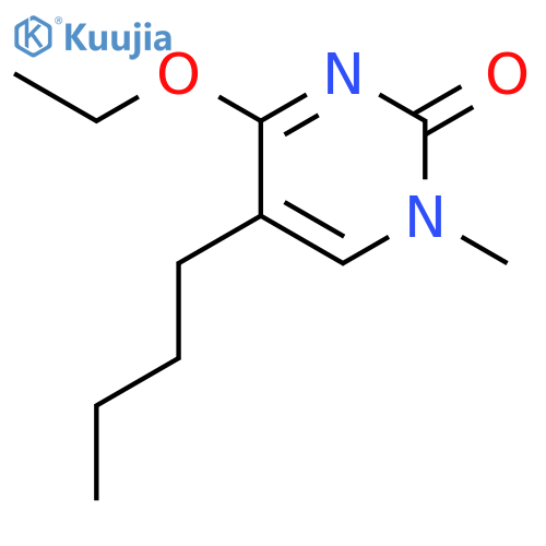 2(1H)-Pyrimidinone,5-butyl-4-ethoxy-1-methyl- structure