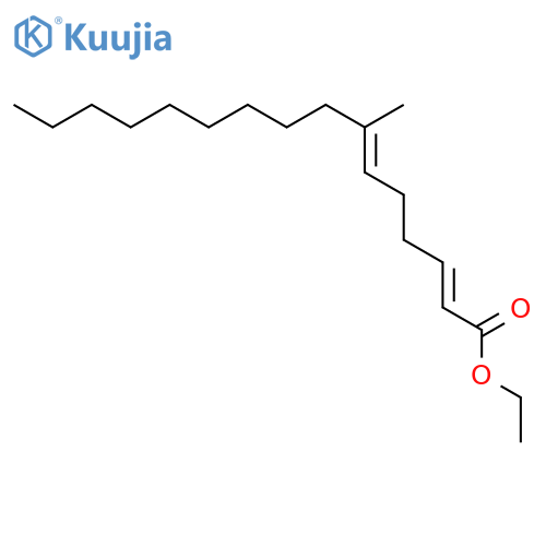 2,6-Hexadecadienoic acid, 7-methyl-, ethyl ester, (E,E)- structure