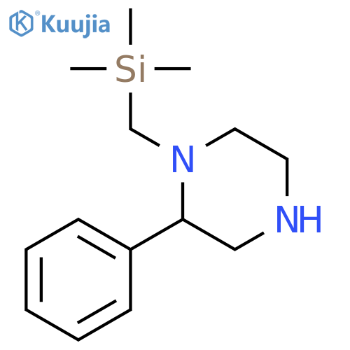 Piperazine, 2-phenyl-1-[(trimethylsilyl)methyl]- structure
