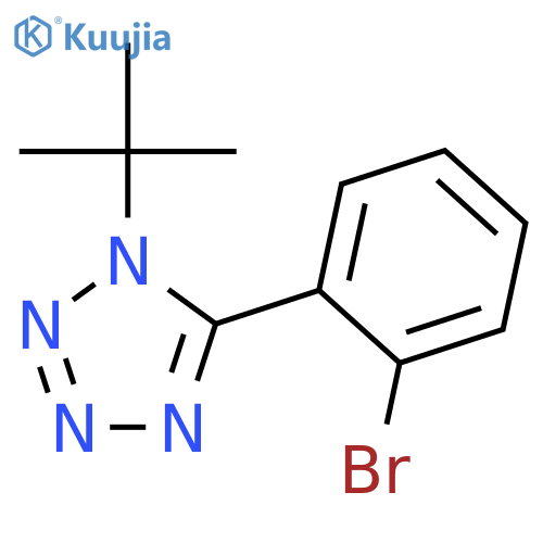 1H-Tetrazole, 5-(2-bromophenyl)-1-(1,1-dimethylethyl)- structure