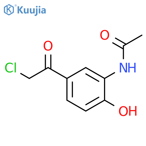 N-5-(2-chloroacetyl)-2-hydroxyphenylacetamide structure